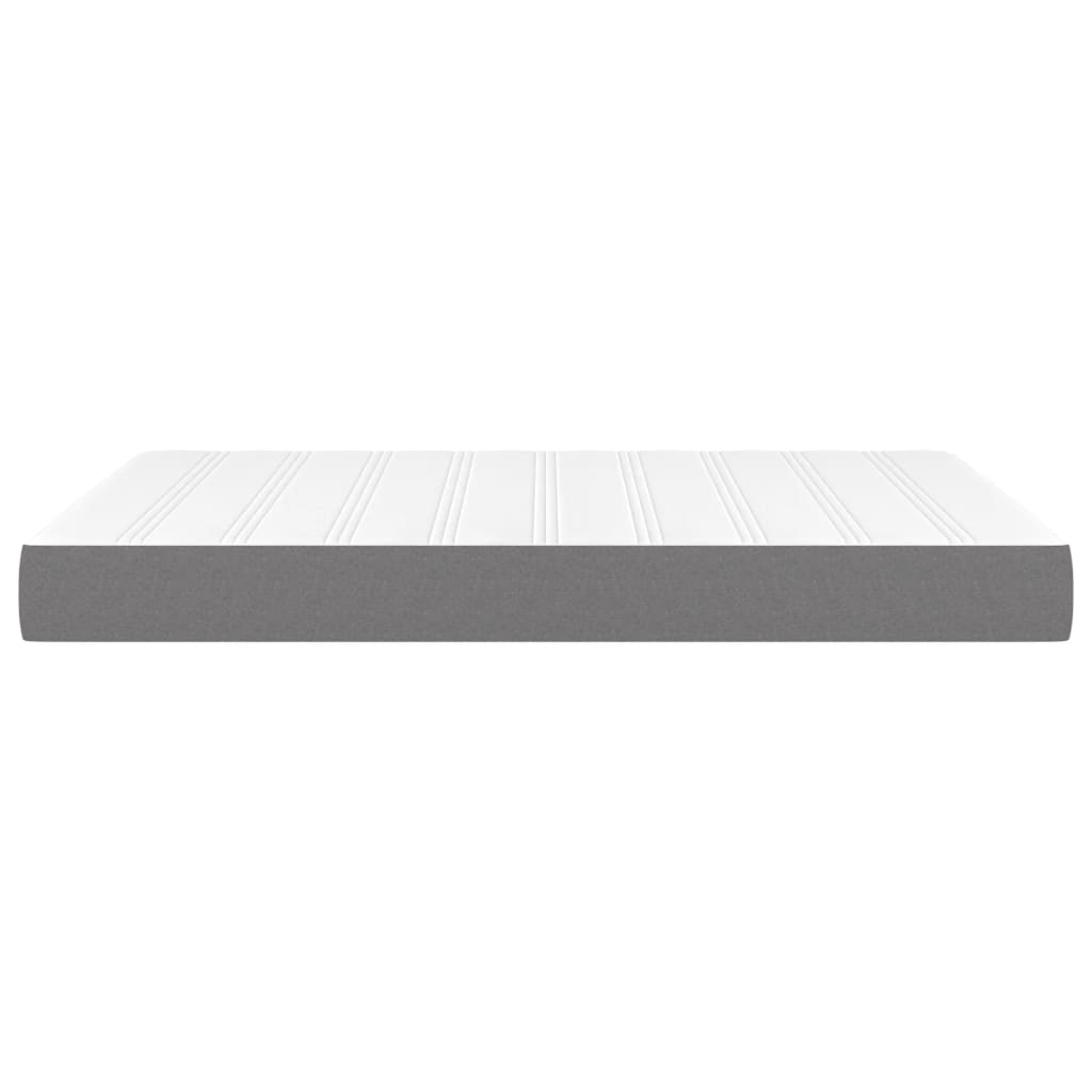 Materasso a Molle Insacchettate Grigio Scuro 140x200x20 cm