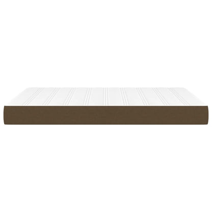Materasso a Molle Insacchettate Marrone Scuro 140x200x20 cm