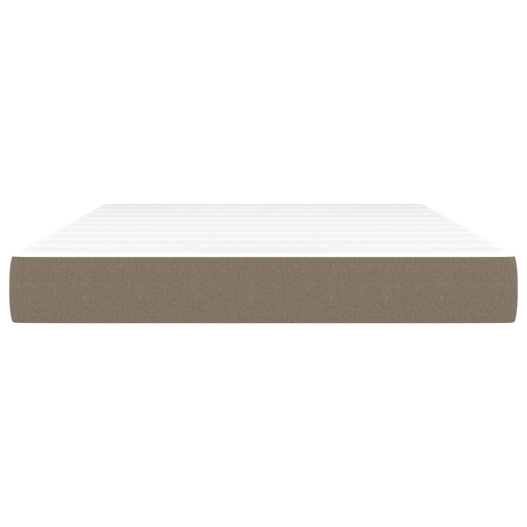 Materasso a Molle Insacchettate Grigio Tortora 140x200x20 cm