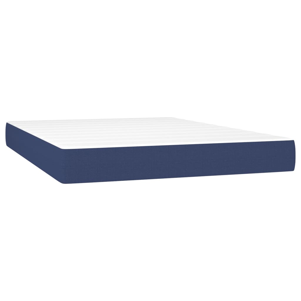 Materasso a Molle Insacchettate Blu 140x200x20 cm in Tessuto