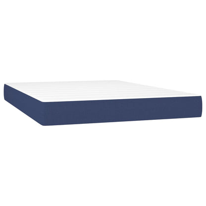 Materasso a Molle Insacchettate Blu 140x200x20 cm in Tessuto