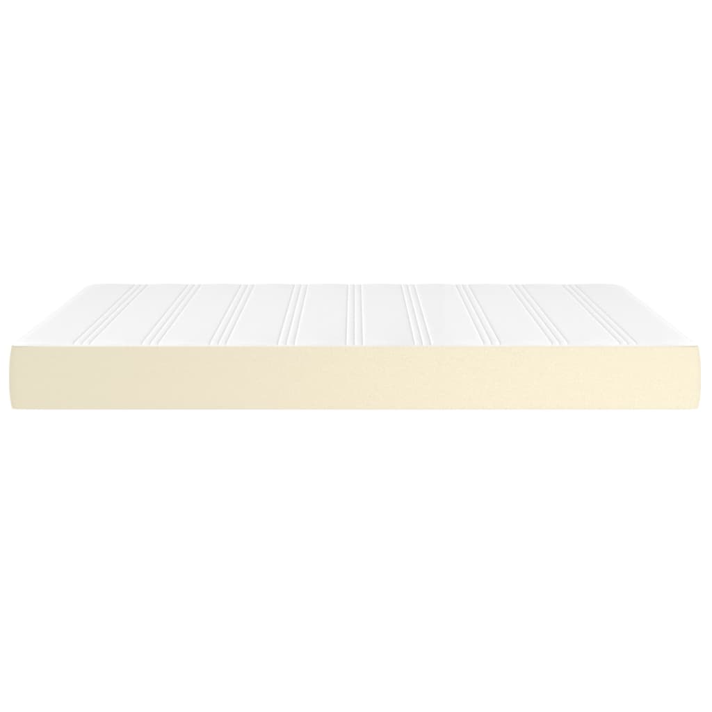 Materasso a Molle Crema 140x200x20 cm in Similpelle