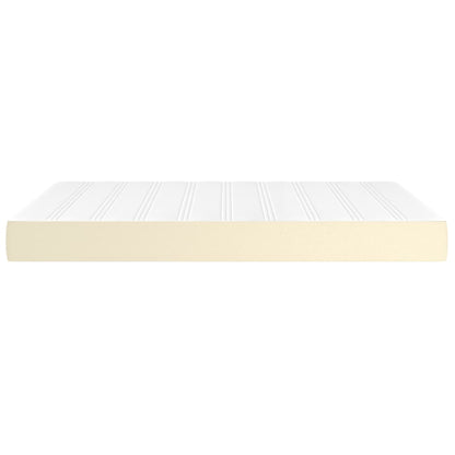 Materasso a Molle Crema 140x200x20 cm in Similpelle