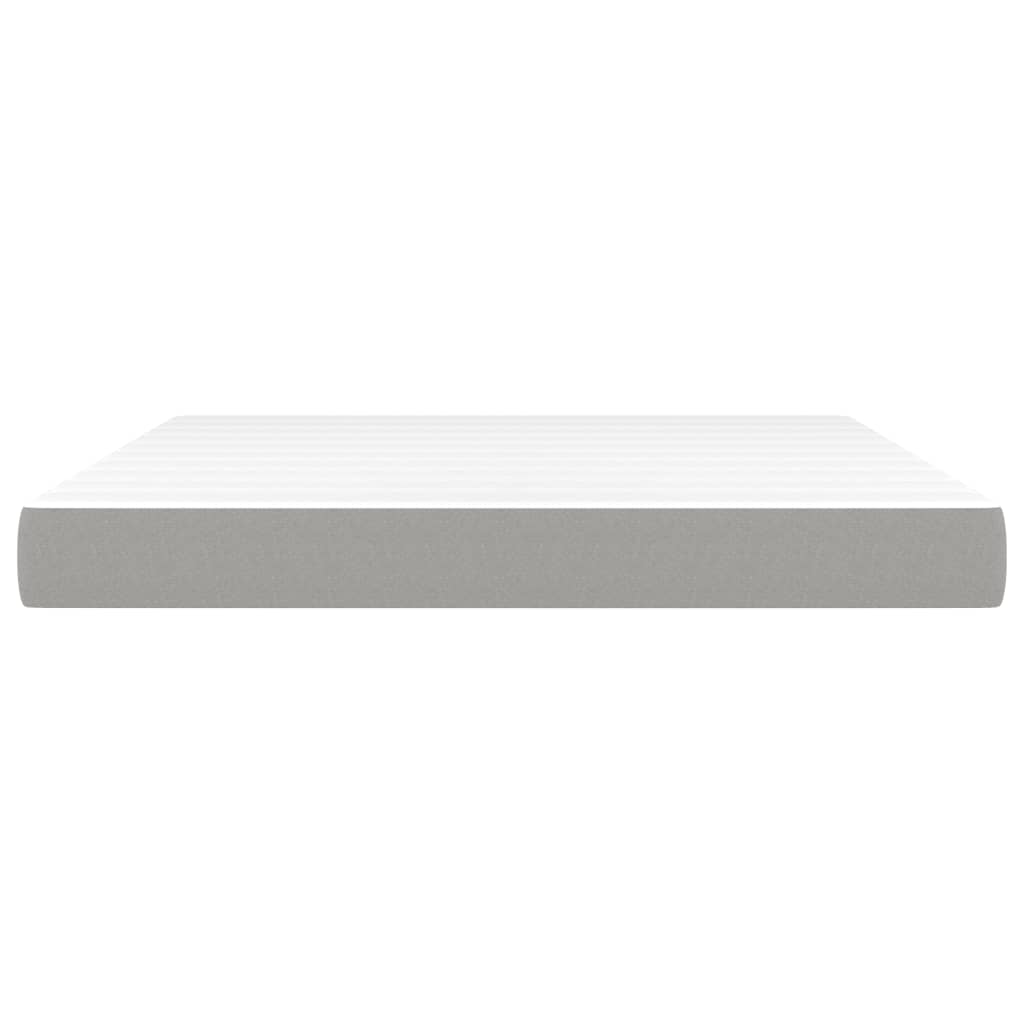 Materasso a Molle Insacchettate Grigio Chiaro 160x200x20 cm