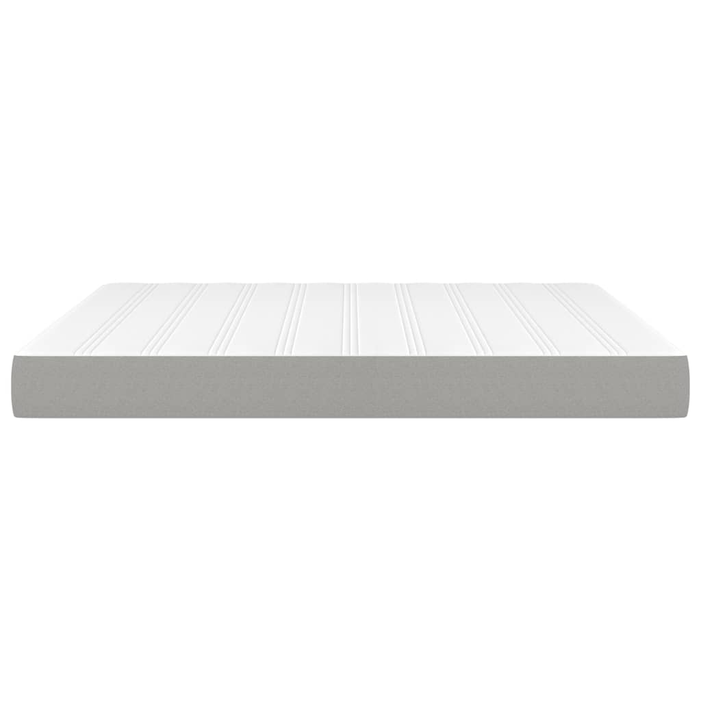Materasso a Molle Insacchettate Grigio Chiaro 160x200x20 cm