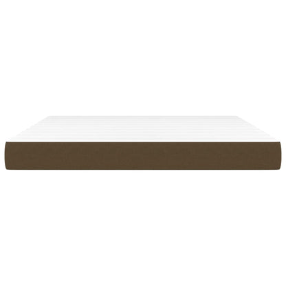 Materasso a Molle Insacchettate Marrone Scuro 160x200x20 cm