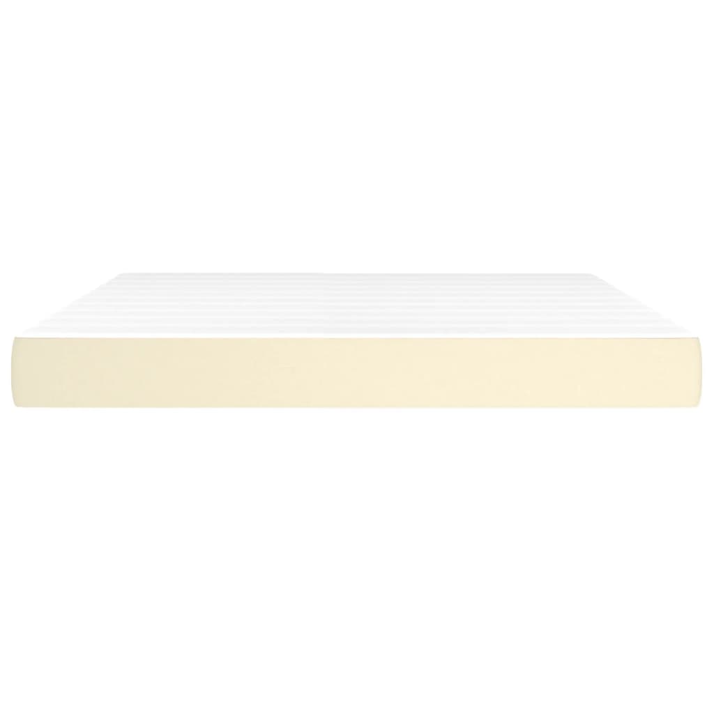 Materasso a Molle Crema 160x200x20 cm in Similpelle