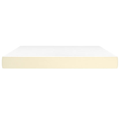 Materasso a Molle Crema 160x200x20 cm in Similpelle