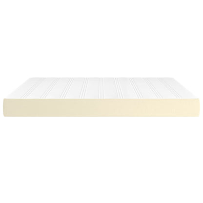 Materasso a Molle Crema 160x200x20 cm in Similpelle