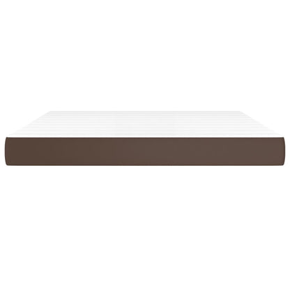 Materasso a Molle Marrone 160x200x20 cm in Similpelle