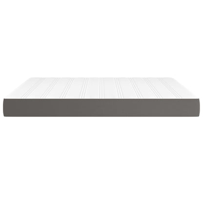 Materasso a Molle Grigio 160x200x20 cm in Similpelle