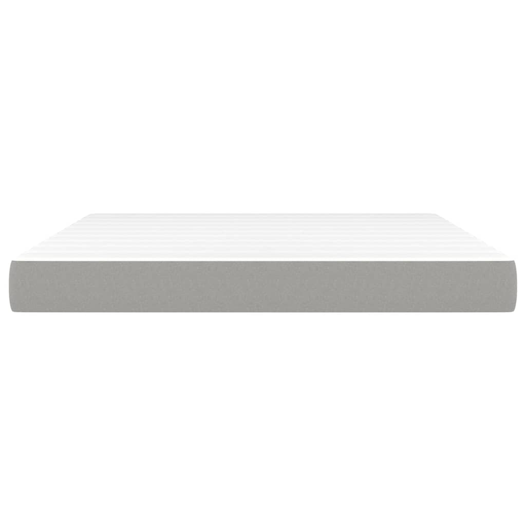 Materasso a Molle Insacchettate Grigio Chiaro 180x200x20 cm