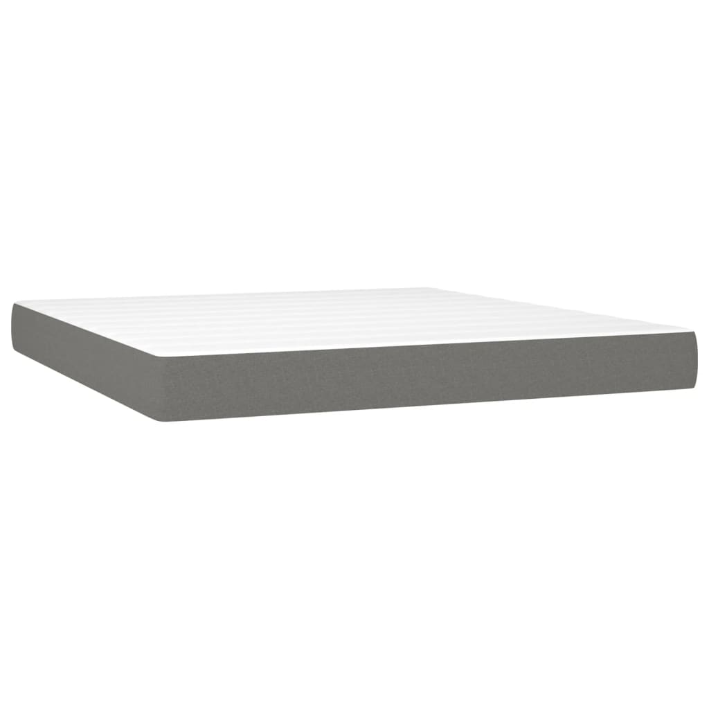 Materasso a Molle Insacchettate Grigio Scuro 180x200x20 cm
