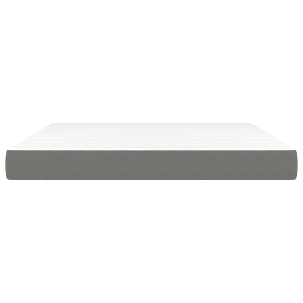 Materasso a Molle Insacchettate Grigio Scuro 180x200x20 cm