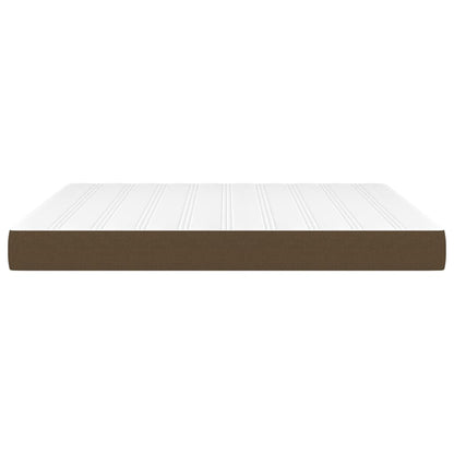 Materasso a Molle Insacchettate Marrone Scuro 180x200x20 cm