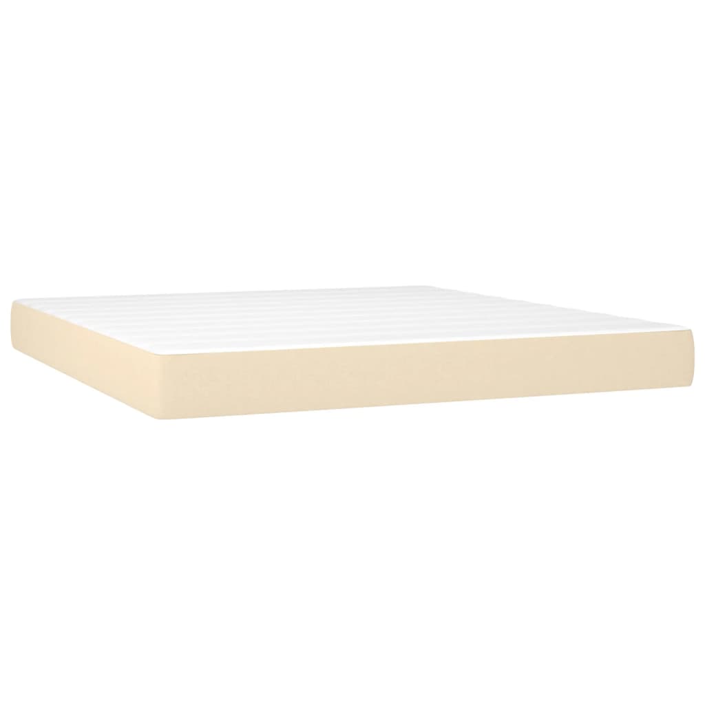 Materasso a Molle Insacchettate Crema 180x200x20 cm in Tessuto