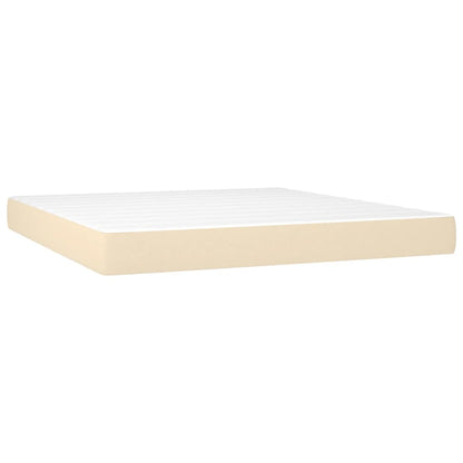 Materasso a Molle Insacchettate Crema 180x200x20 cm in Tessuto