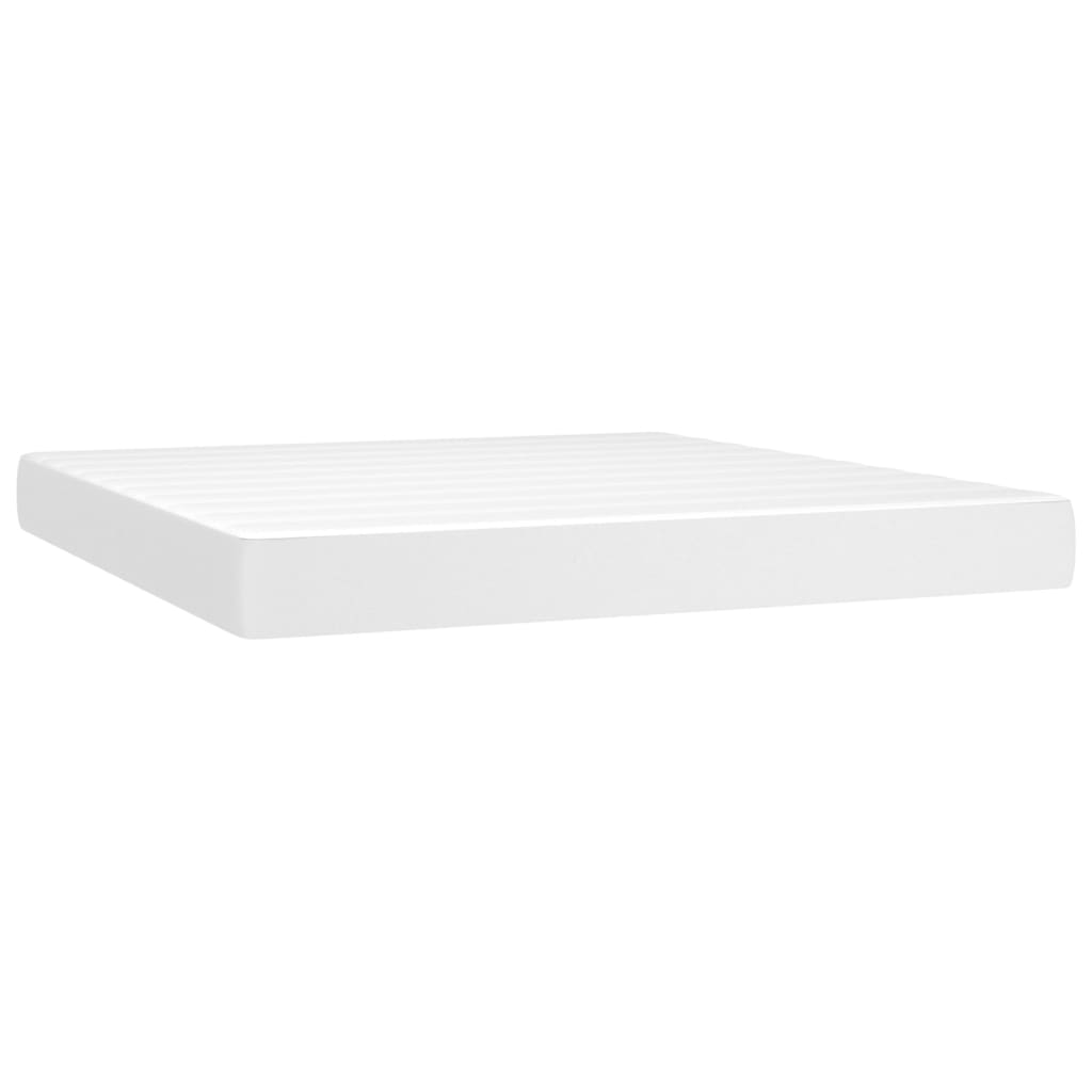 Materasso a Molle Bianco 180x200x20 cm in Similpelle