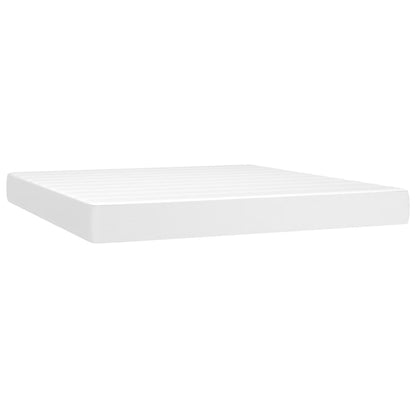 Materasso a Molle Bianco 180x200x20 cm in Similpelle