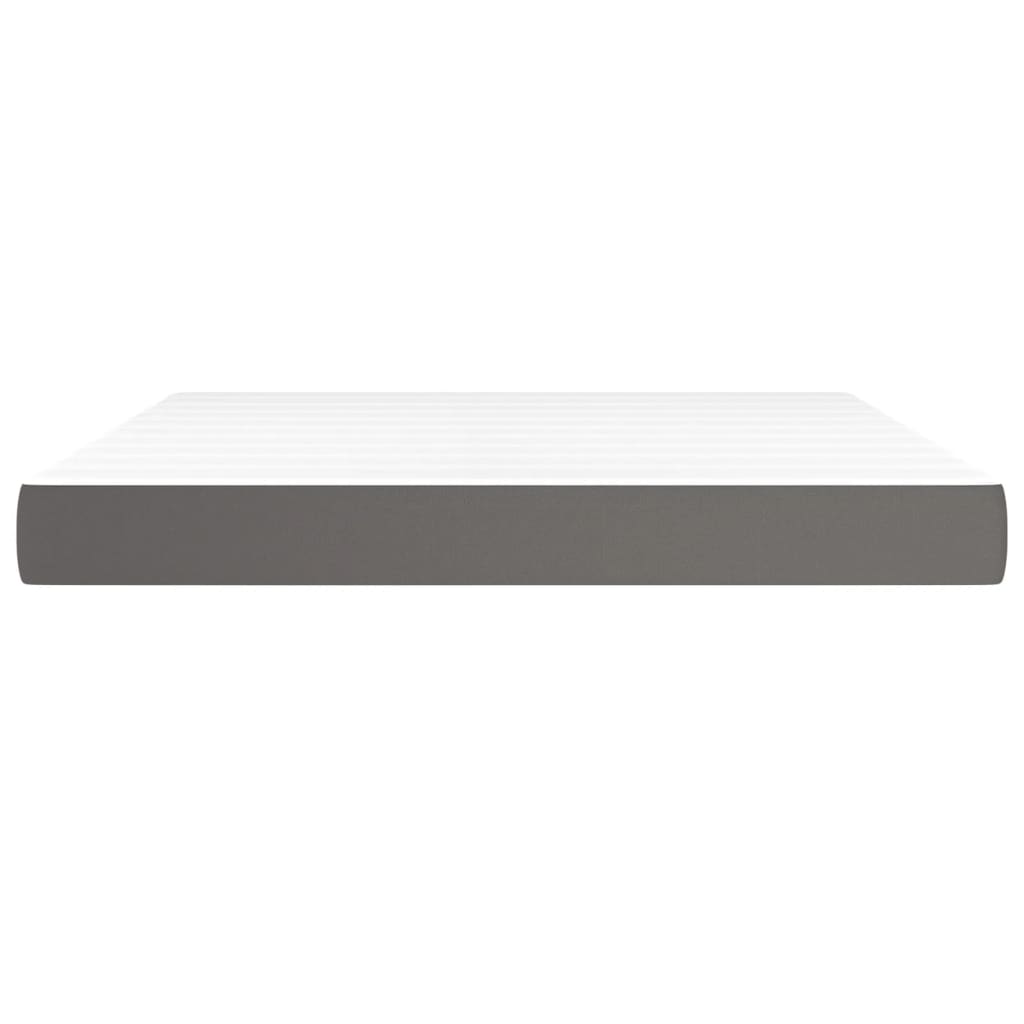 Materasso a Molle Grigio 180x200x20 cm in Similpelle