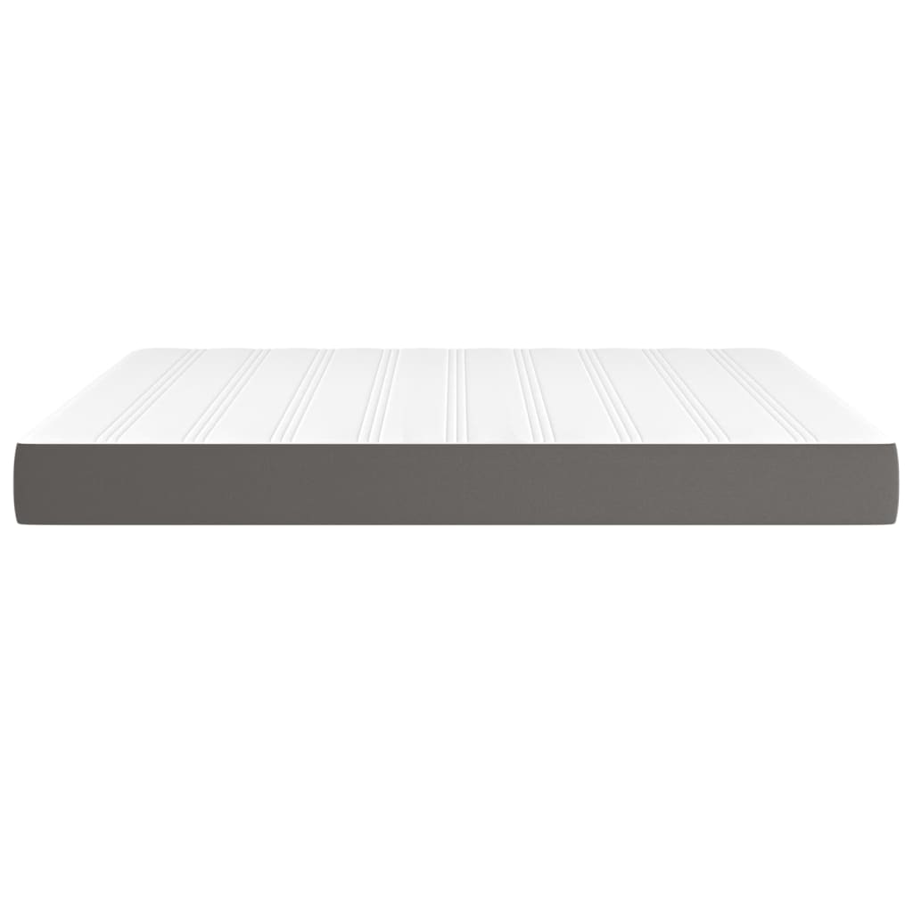 Materasso a Molle Grigio 180x200x20 cm in Similpelle