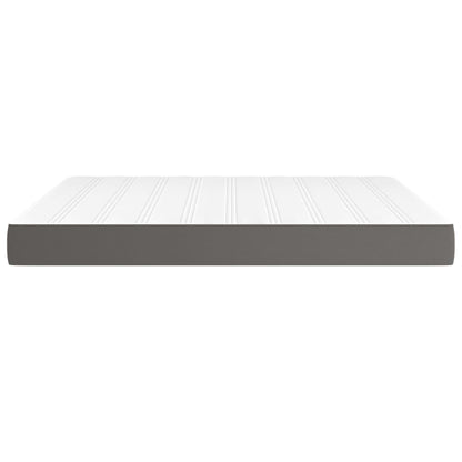 Materasso a Molle Grigio 180x200x20 cm in Similpelle