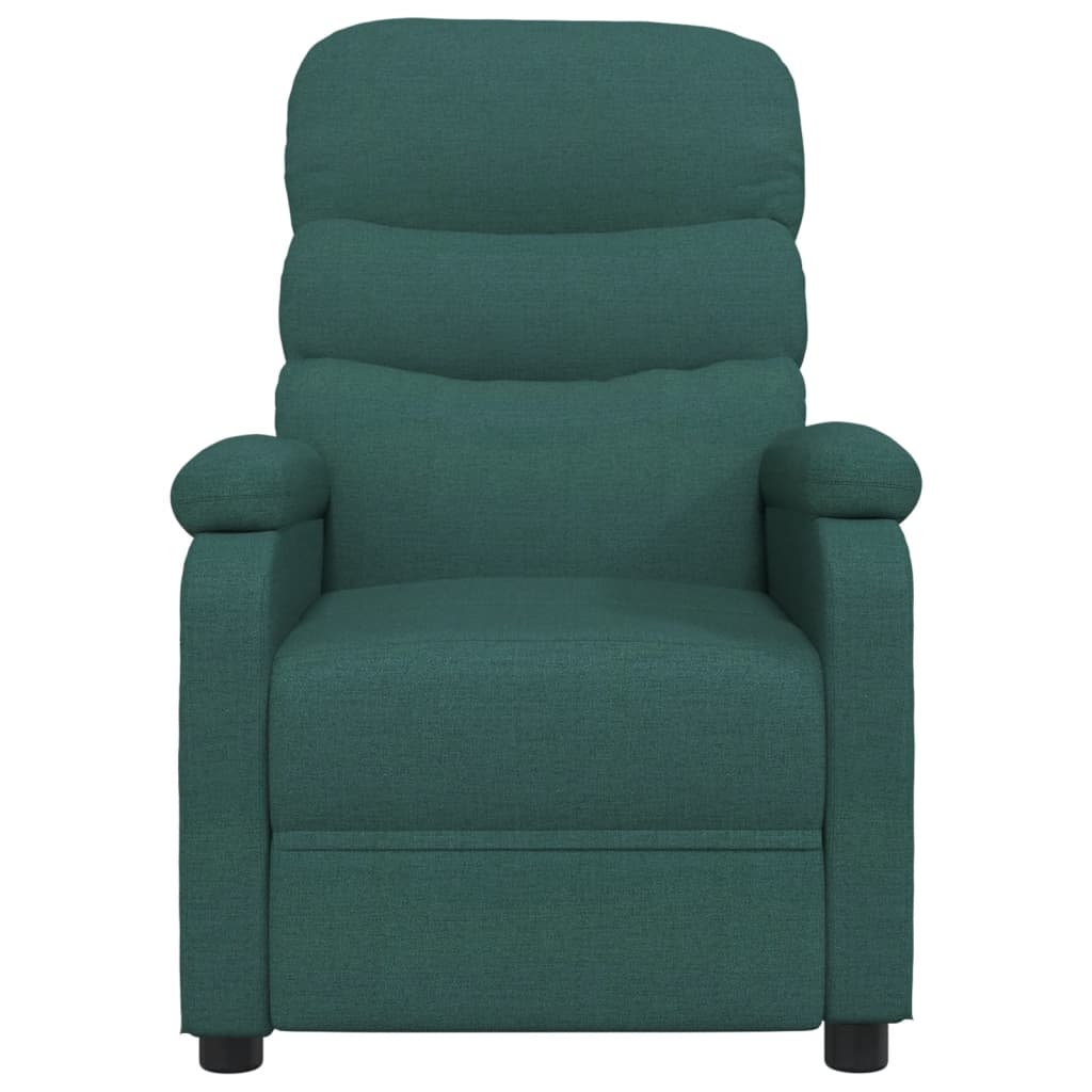 Poltrona Massaggiante Verde Scuro in Tessuto