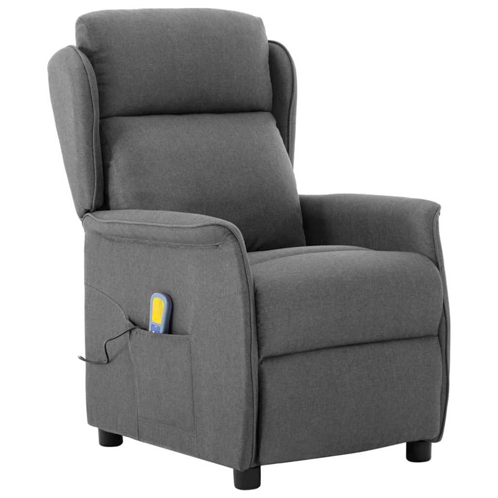 Sedia da massaggio Grigio chiaro 93.5 x 67.5 x 101.5 cm Tessuto
