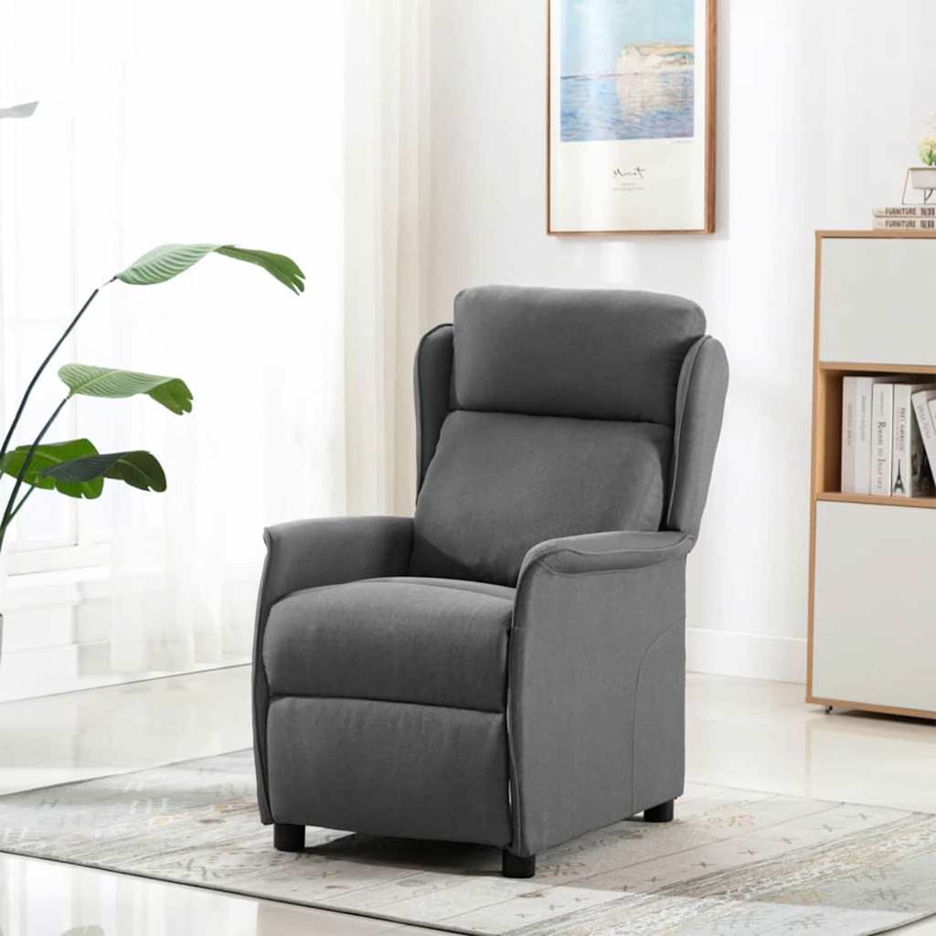 Sedia da massaggio Grigio chiaro 93.5 x 67.5 x 101.5 cm Tessuto