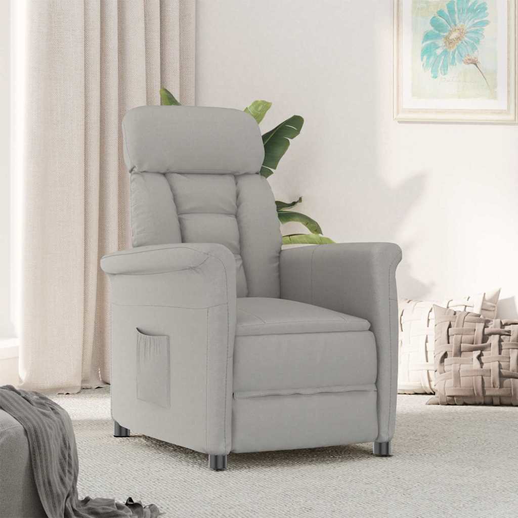 poltrona Grigio chiaro 96,5 x 70,5 x 95 cm Microfibra
