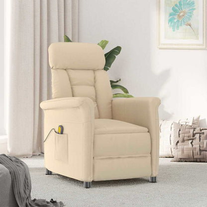 Sedia da massaggio Crema 70.5 x 96.5 x 95 cm Tessuto e metallo