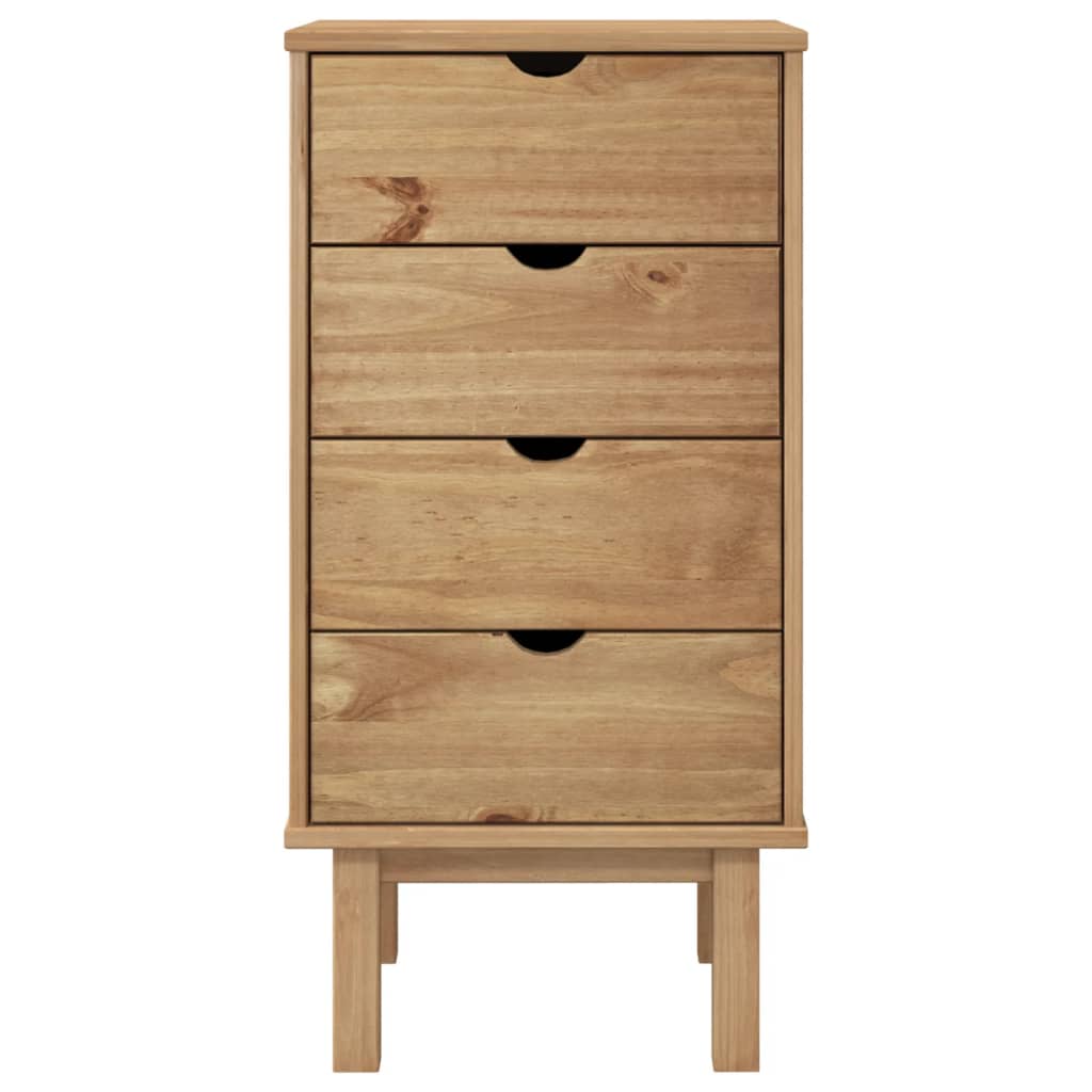Cassettiera OTTA 45x39x90 cm in Legno Massello di Pino