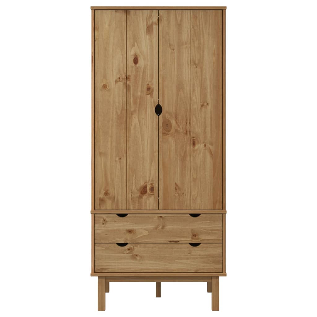 Armadio OTTA 76,5x53x172 cm in Legno Massello di Pino