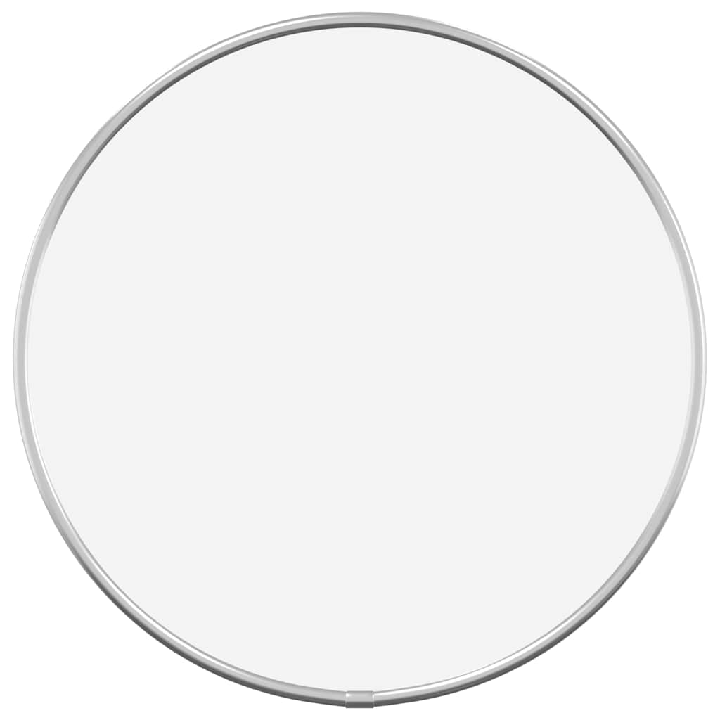 Specchio da Parete Argento Ã˜ 30 cm Rotondo