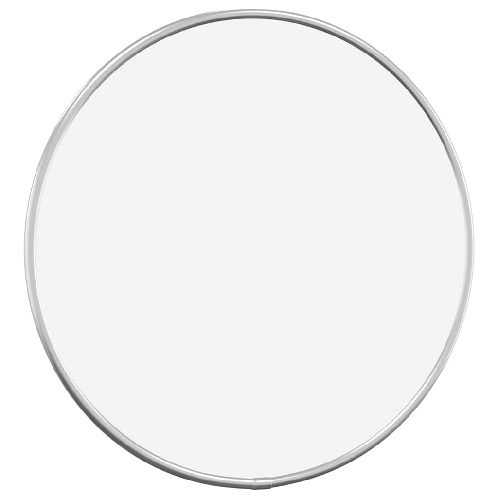 Specchio da Parete Argento Ã˜ 30 cm Rotondo