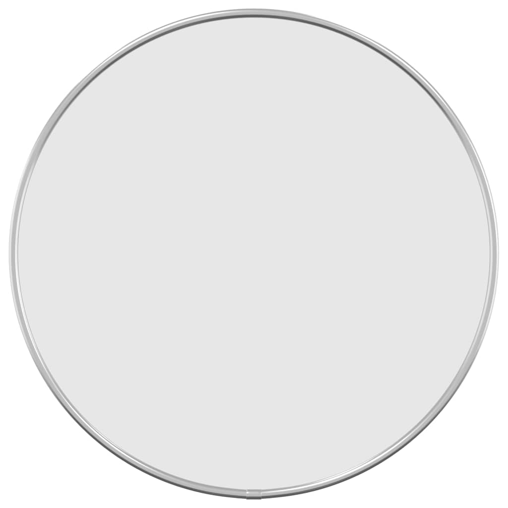 Specchio da Parete Argento Ã˜ 40 cm Rotondo