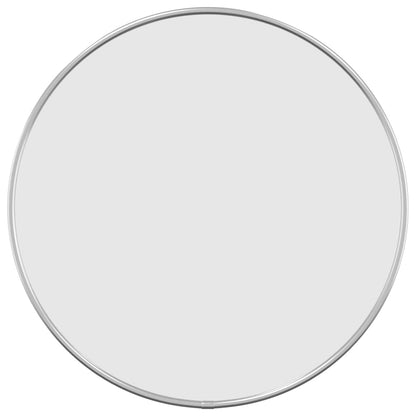 Specchio da Parete Argento Ã˜ 40 cm Rotondo