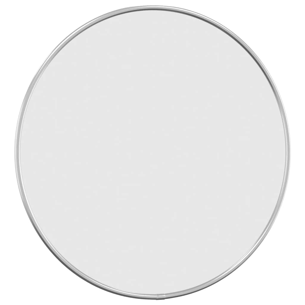 Specchio da Parete Argento Ã˜ 40 cm Rotondo