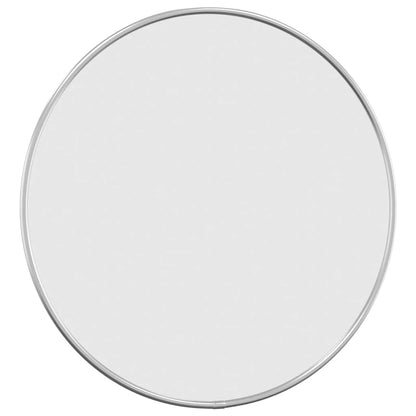 Specchio da Parete Argento Ã˜ 40 cm Rotondo