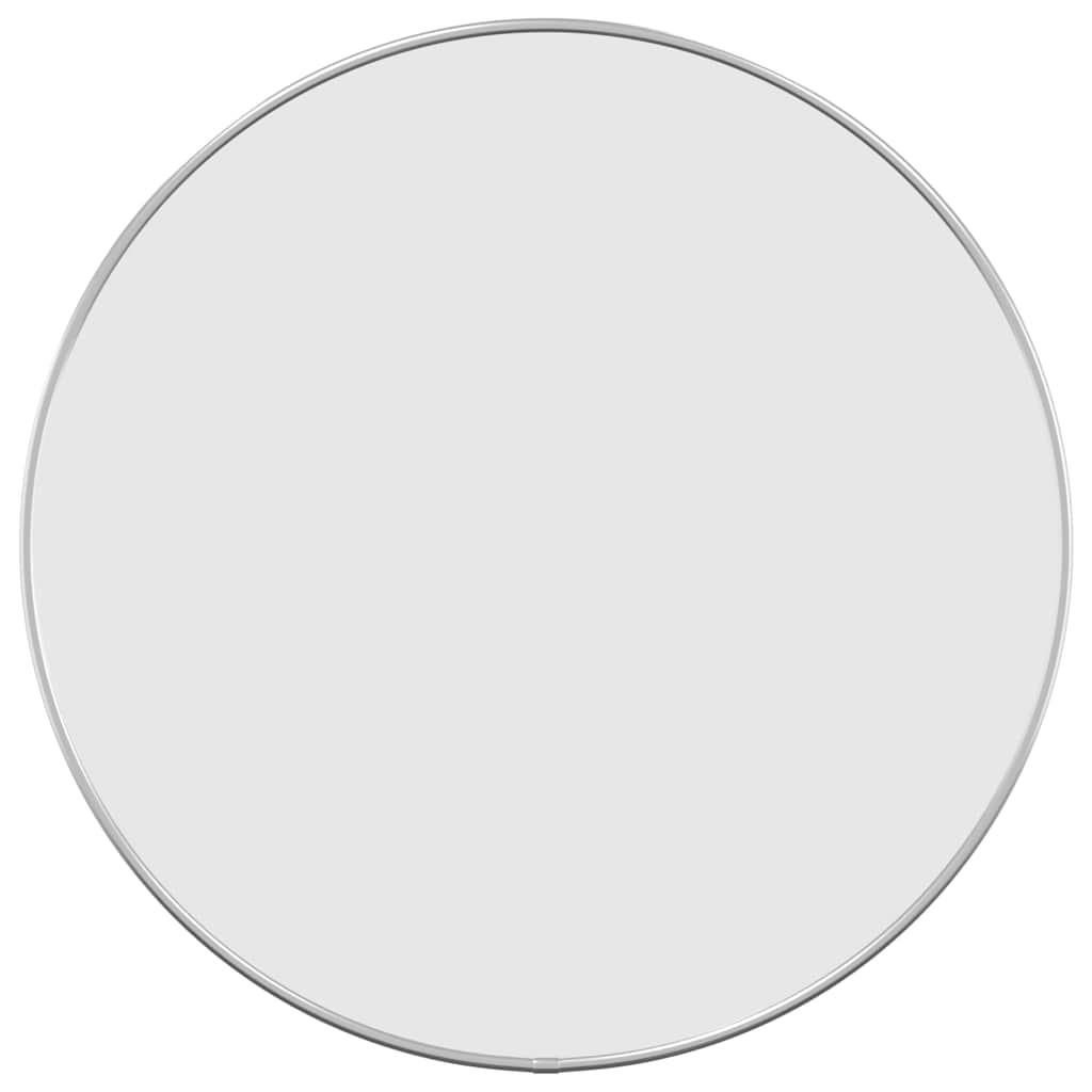 Specchio da Parete Argento Ã˜ 50 cm Rotondo