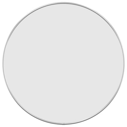 Specchio da Parete Argento Ã˜ 50 cm Rotondo