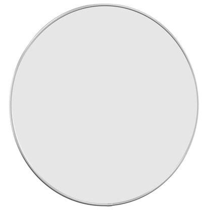 Specchio da Parete Argento Ã˜ 50 cm Rotondo