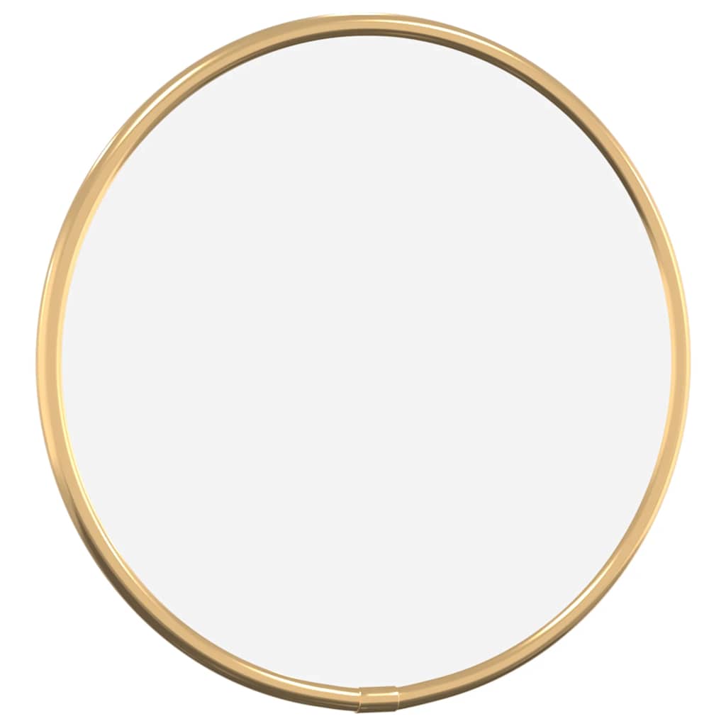 Specchio da Parete Dorato Ã˜ 20 cm Rotondo