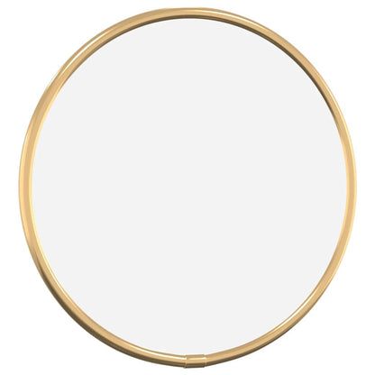 Specchio da Parete Dorato Ã˜ 20 cm Rotondo