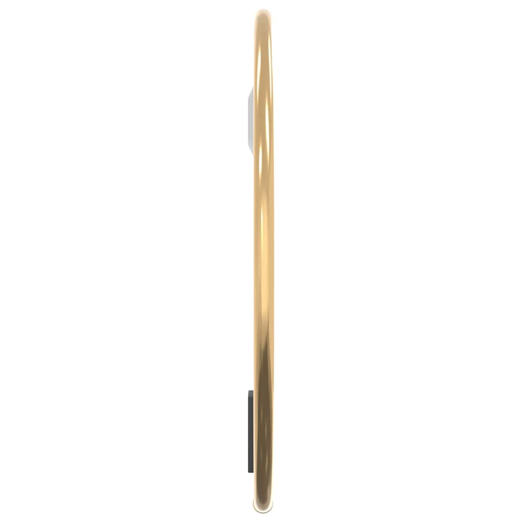 Specchio da Parete Dorato Ã˜ 20 cm Rotondo