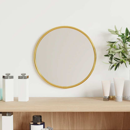 Specchio da Parete Dorato Ã˜ 20 cm Rotondo