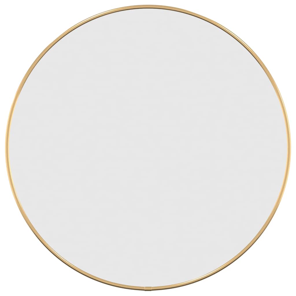 Specchio da Parete Dorato Ã˜ 50 cm Rotondo