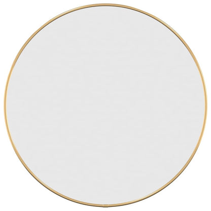 Specchio da Parete Dorato Ã˜ 50 cm Rotondo