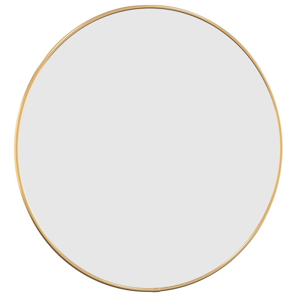 Specchio da Parete Dorato Ã˜ 50 cm Rotondo
