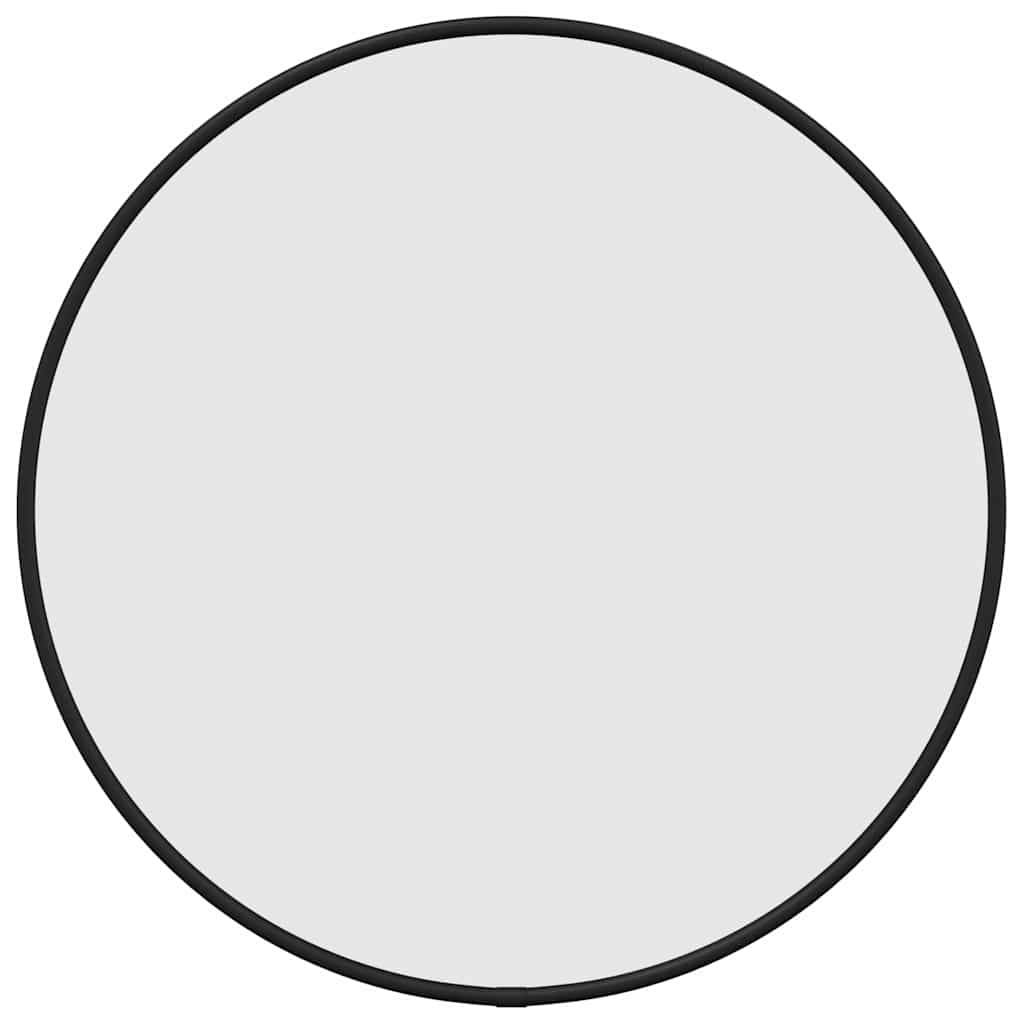 Specchio da Parete Nero Ã˜ 40 cm Rotondo